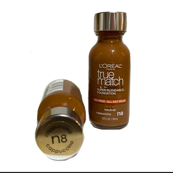 COPY - Lot of 2 L'Oreal Pairs True Match Super Blendable Makeup n8 Cappuccino O… - Picture 2 of 5